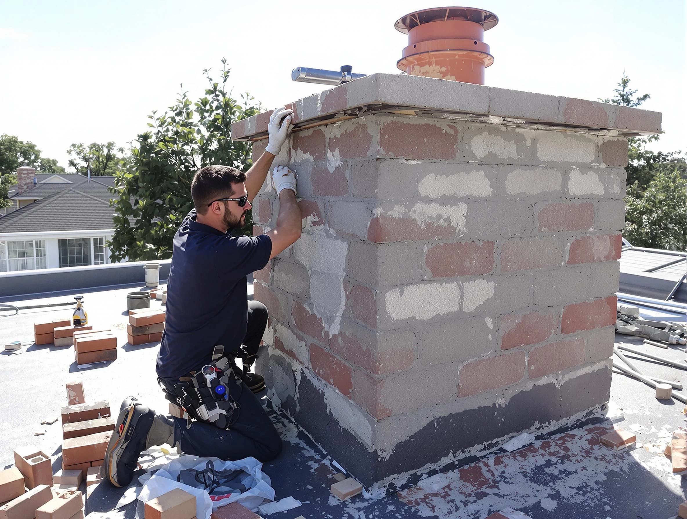 Advanced chimney repair process by Parsippany Chimney Sweep in Parsippany, NJ