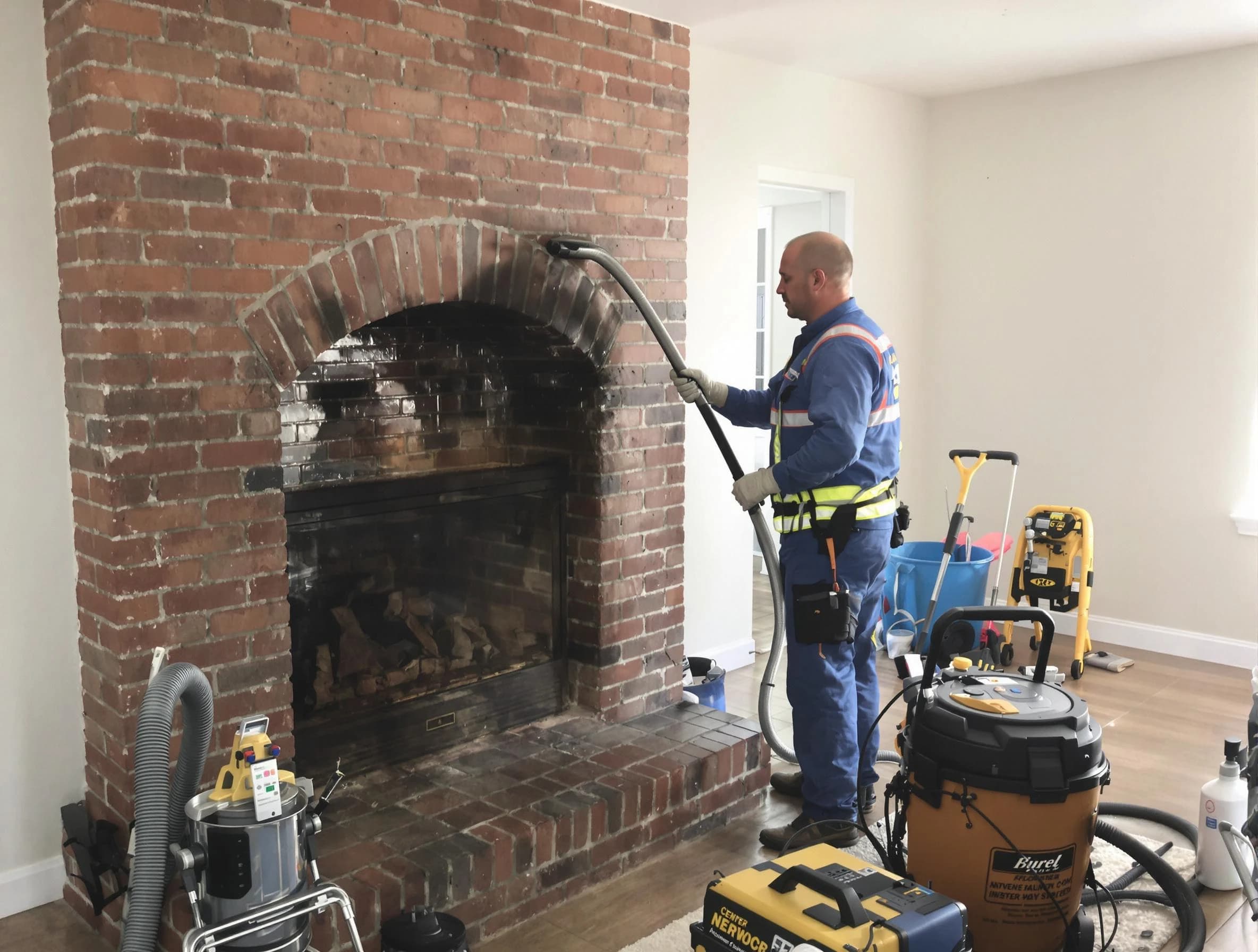 Parsippany Chimney Sweep expert performing detailed chimney sweep in Parsippany, NJ