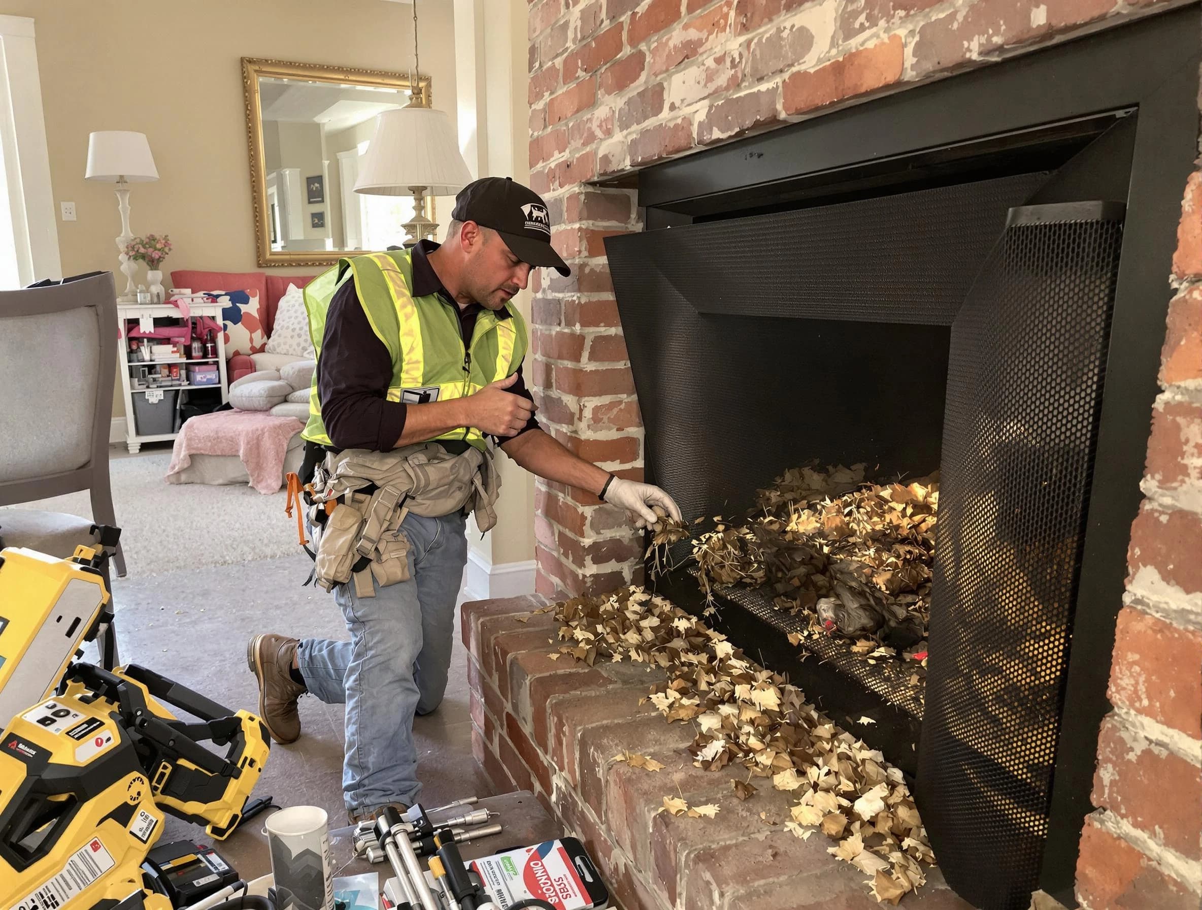 Safe screening installation by Parsippany Chimney Sweep in Parsippany, NJ