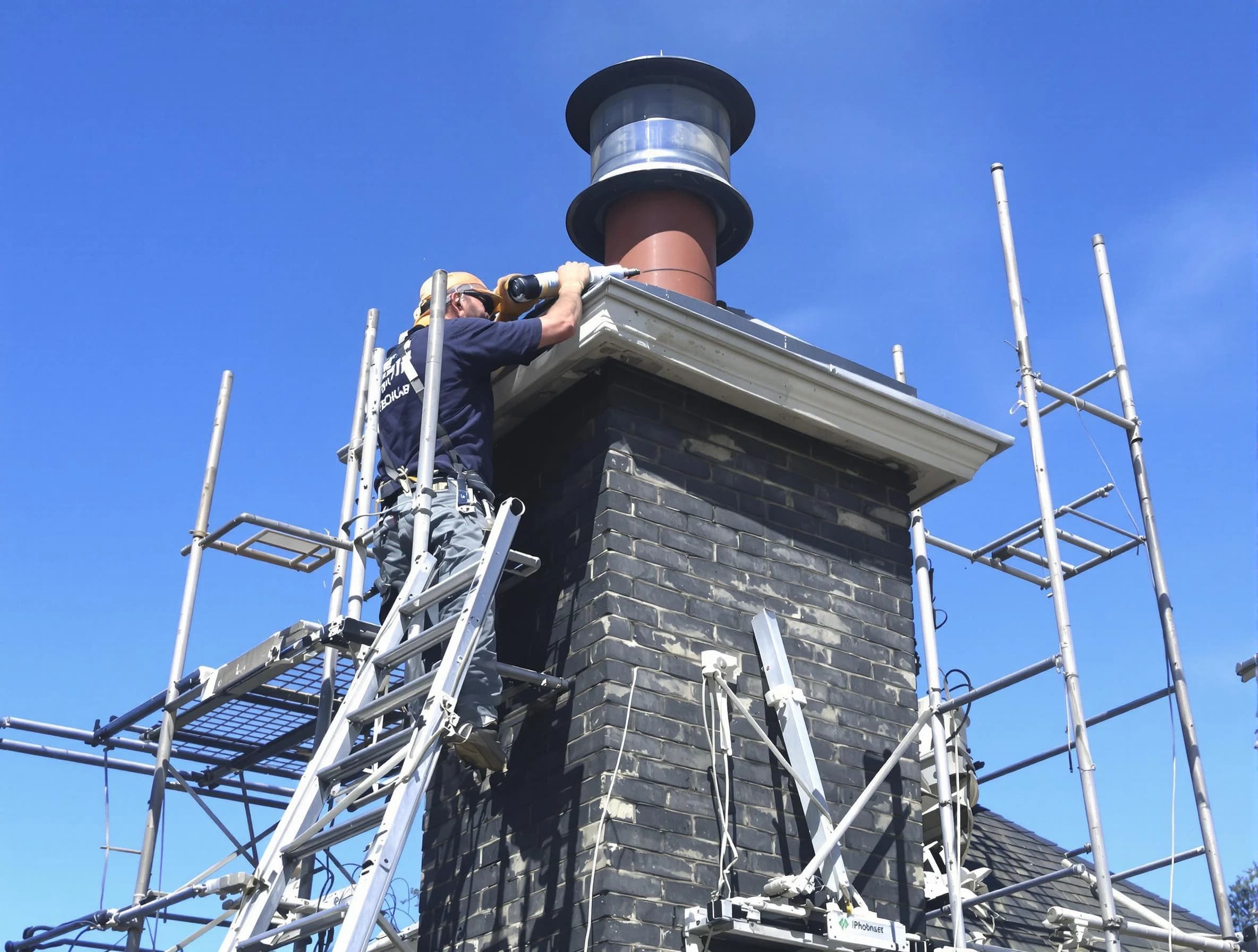 Sturdy chimney crown finished by Parsippany Chimney Sweep in Parsippany, NJ