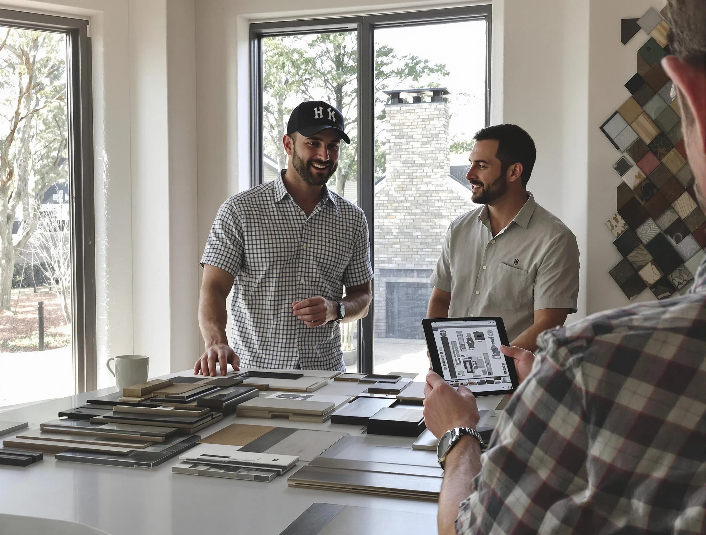 Parsippany Chimney Sweep remodeling a chimney and fireplace in Parsippany, NJ