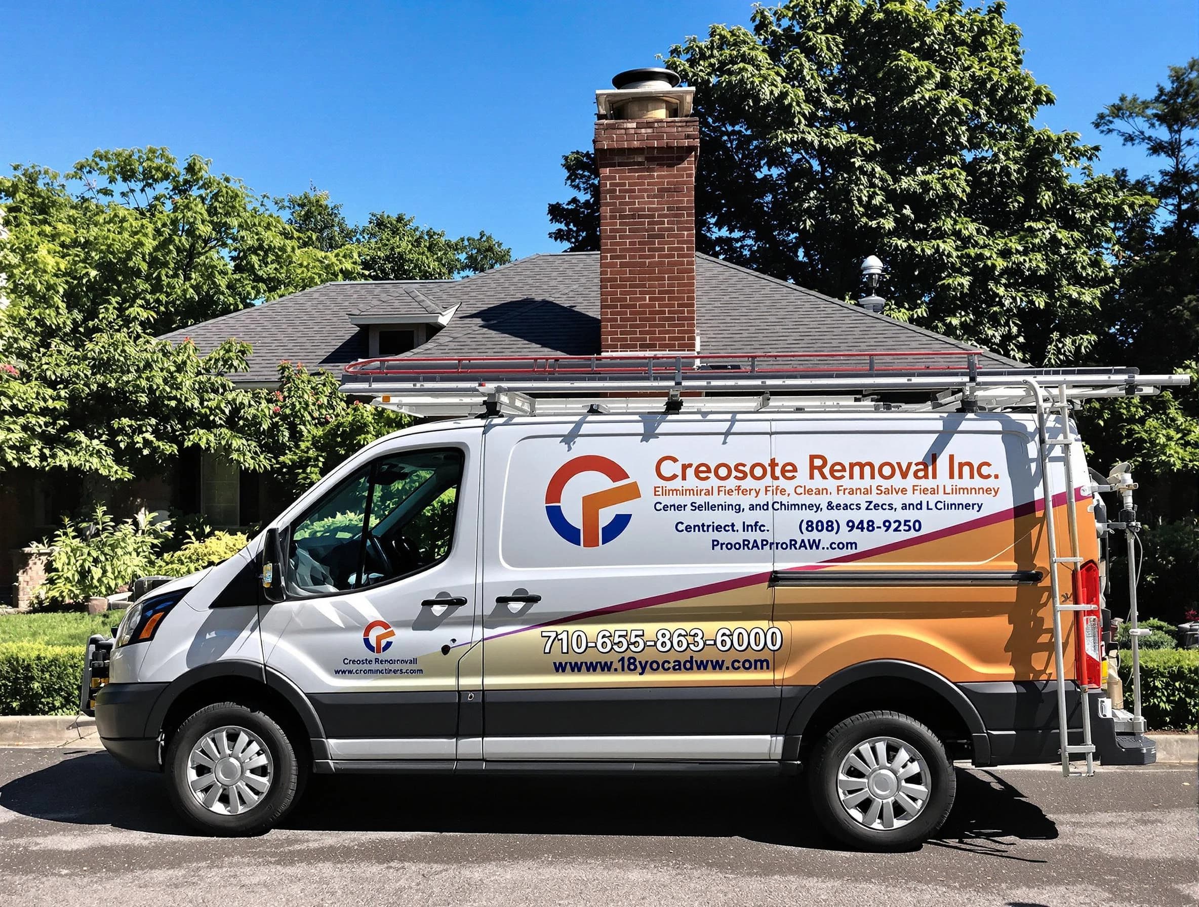 Parsippany Chimney Sweep technician removing creosote safely in Parsippany, NJ